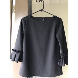 Petite Top with Pleated Bell sleeves